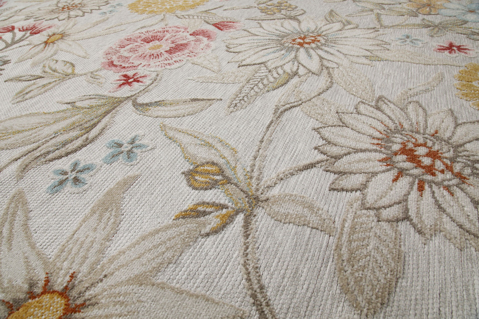 In & Outdoorteppich Beige "Abloom" WECONhome