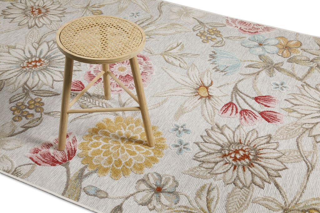 In & Outdoorteppich Beige "Abloom" WECONhome