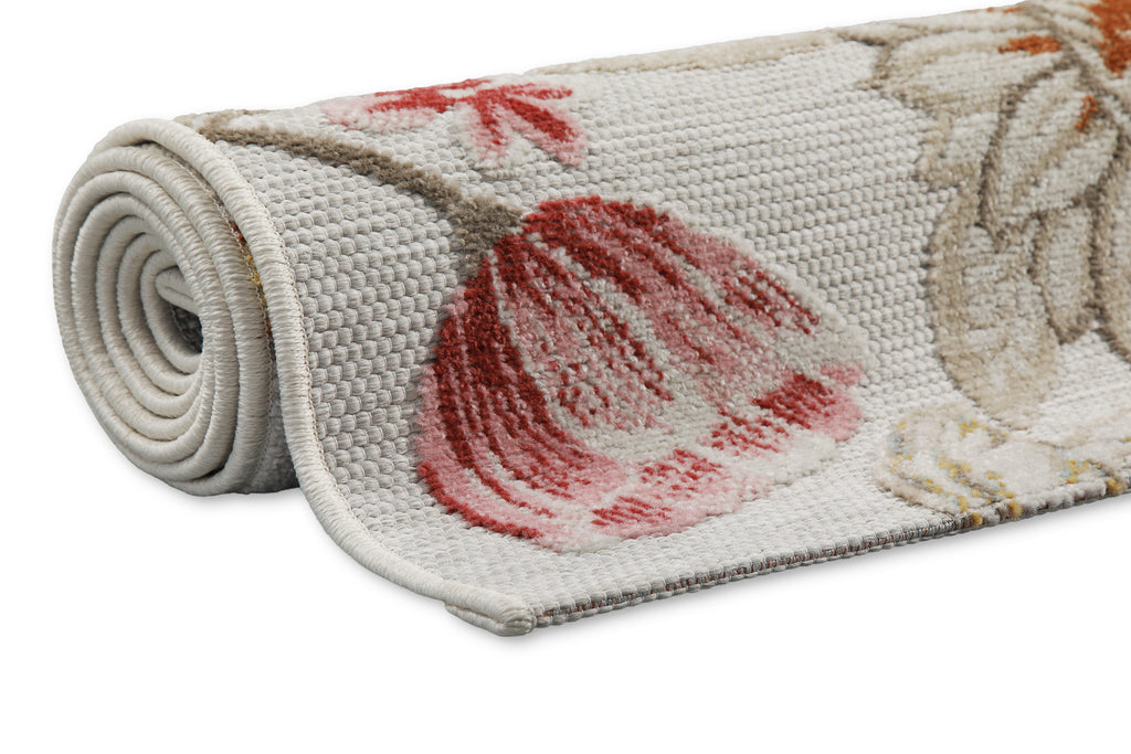In & Outdoorteppich Beige "Abloom" WECONhome