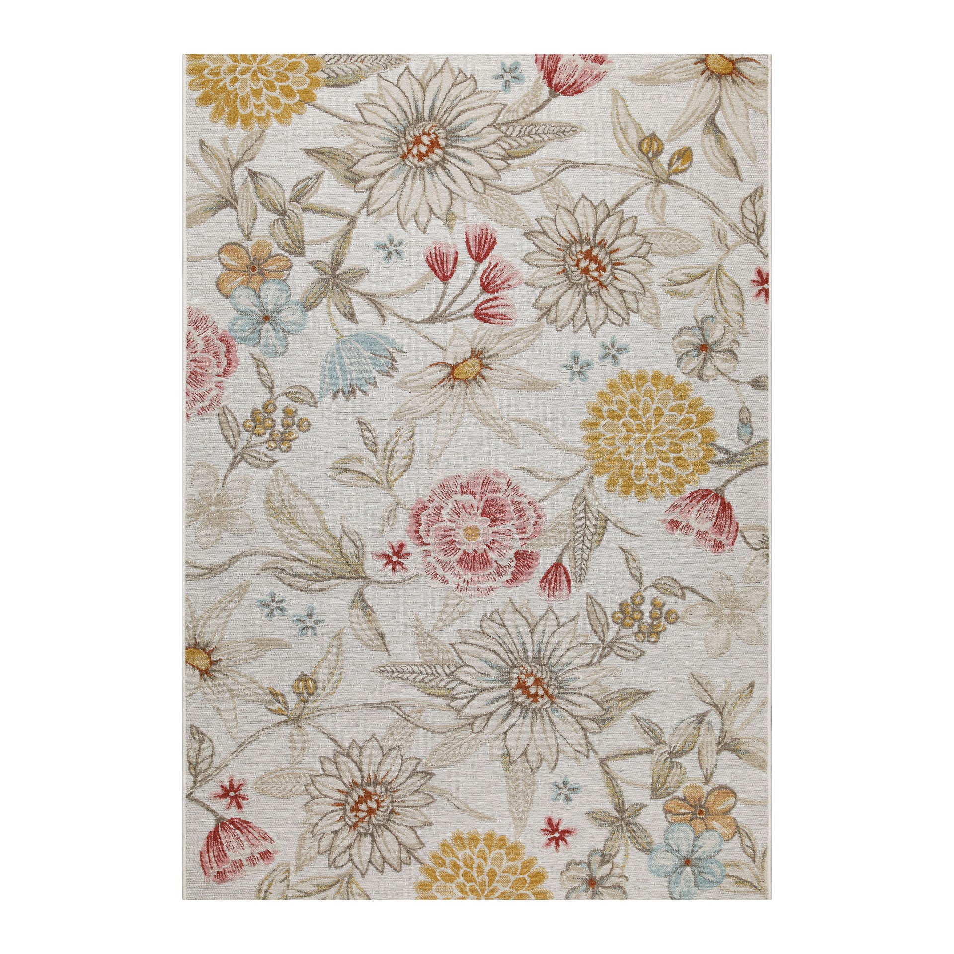 In & Outdoorteppich Beige "Abloom" WECONhome