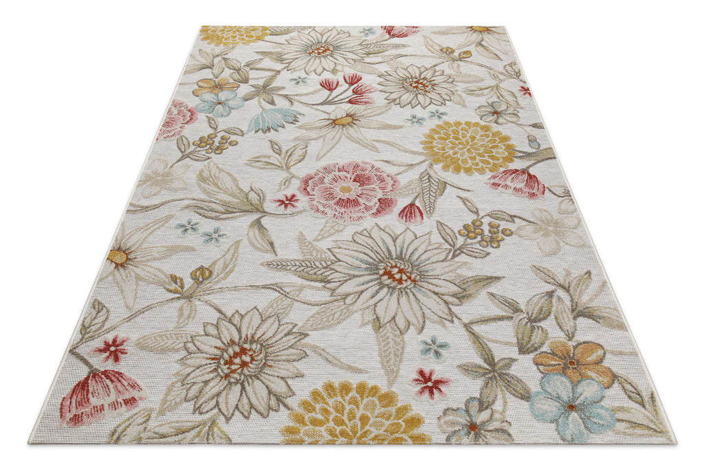 In & Outdoorteppich Beige "Abloom" WECONhome