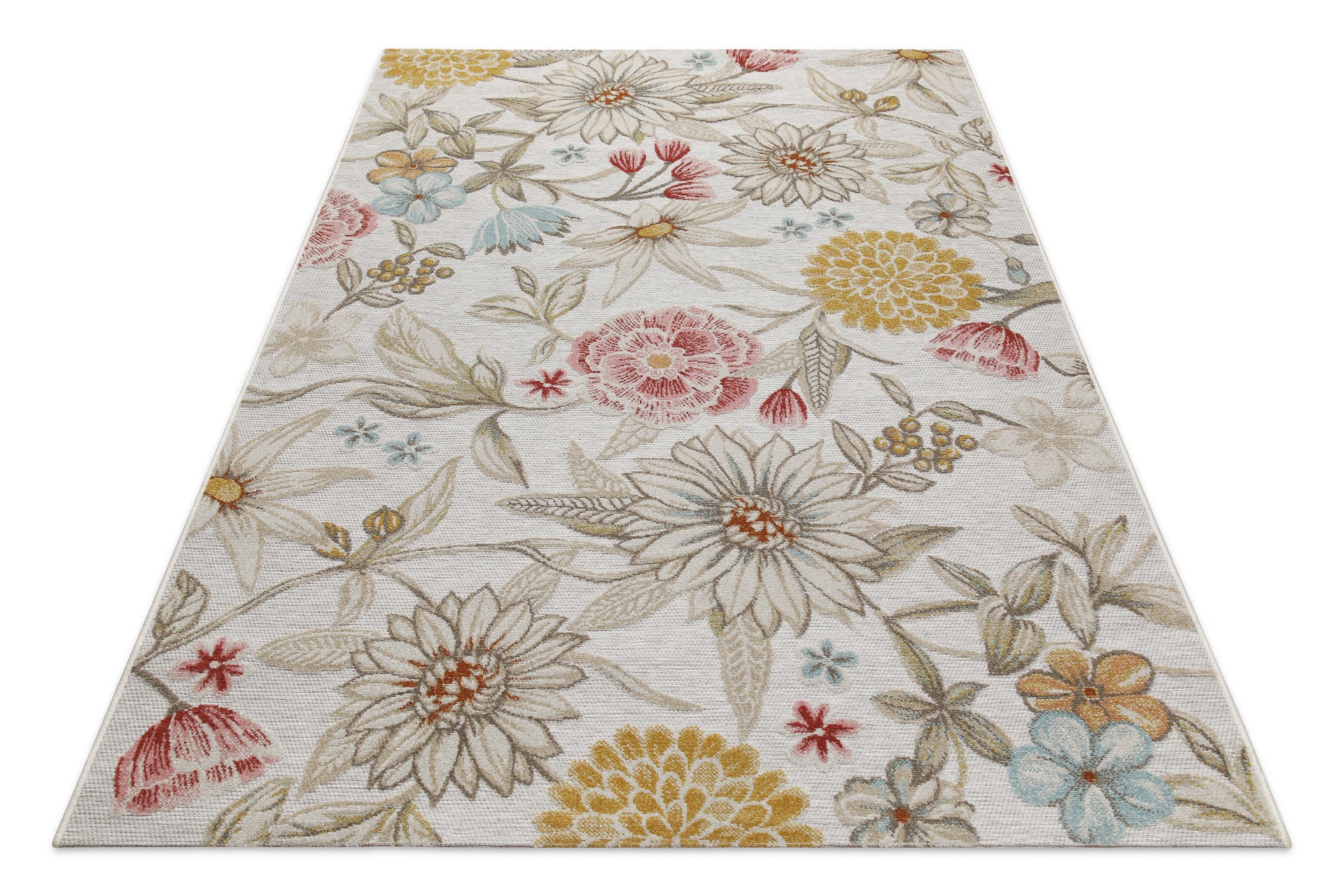 In & Outdoorteppich Beige "Abloom" WECONhome