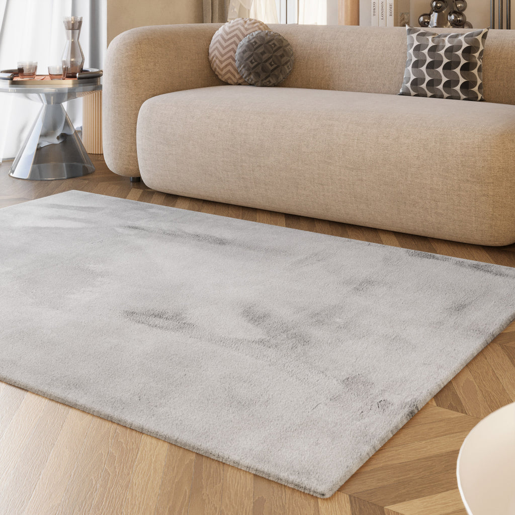 Esprit Kunstfell Teppich Greige und sehr flauschig Hochflor "Alice"