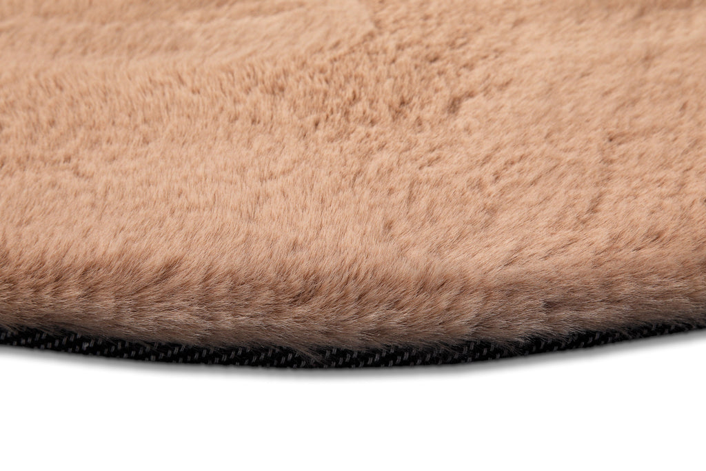 Esprit Teppich Rund Puder Rosa und sehr flauschig Hochflor "Alice"