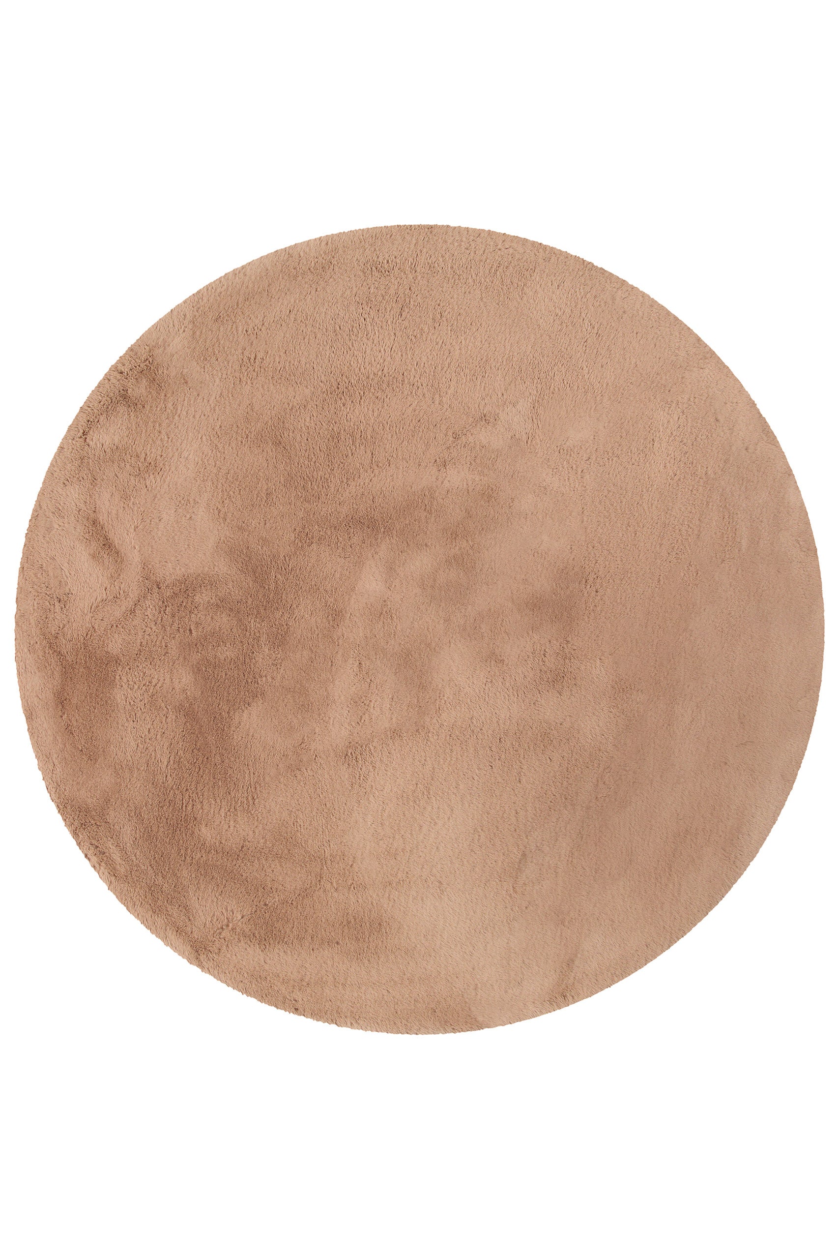 Esprit Teppich Rund Puder Rosa und sehr flauschig Hochflor "Alice"