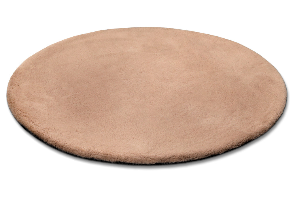 Esprit Teppich Rund Puder Rosa und sehr flauschig Hochflor "Alice"
