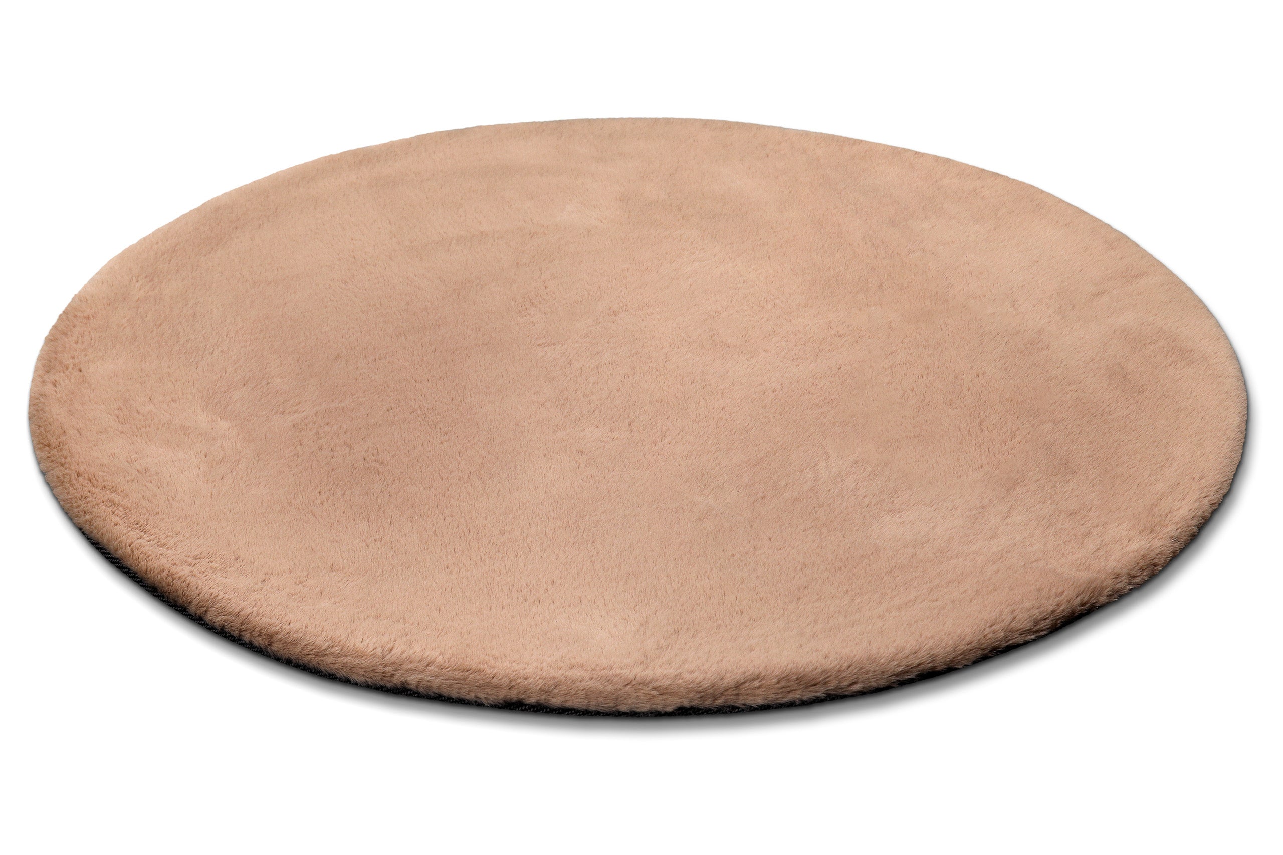 Esprit Teppich Rund Puder Rosa und sehr flauschig Hochflor "Alice"