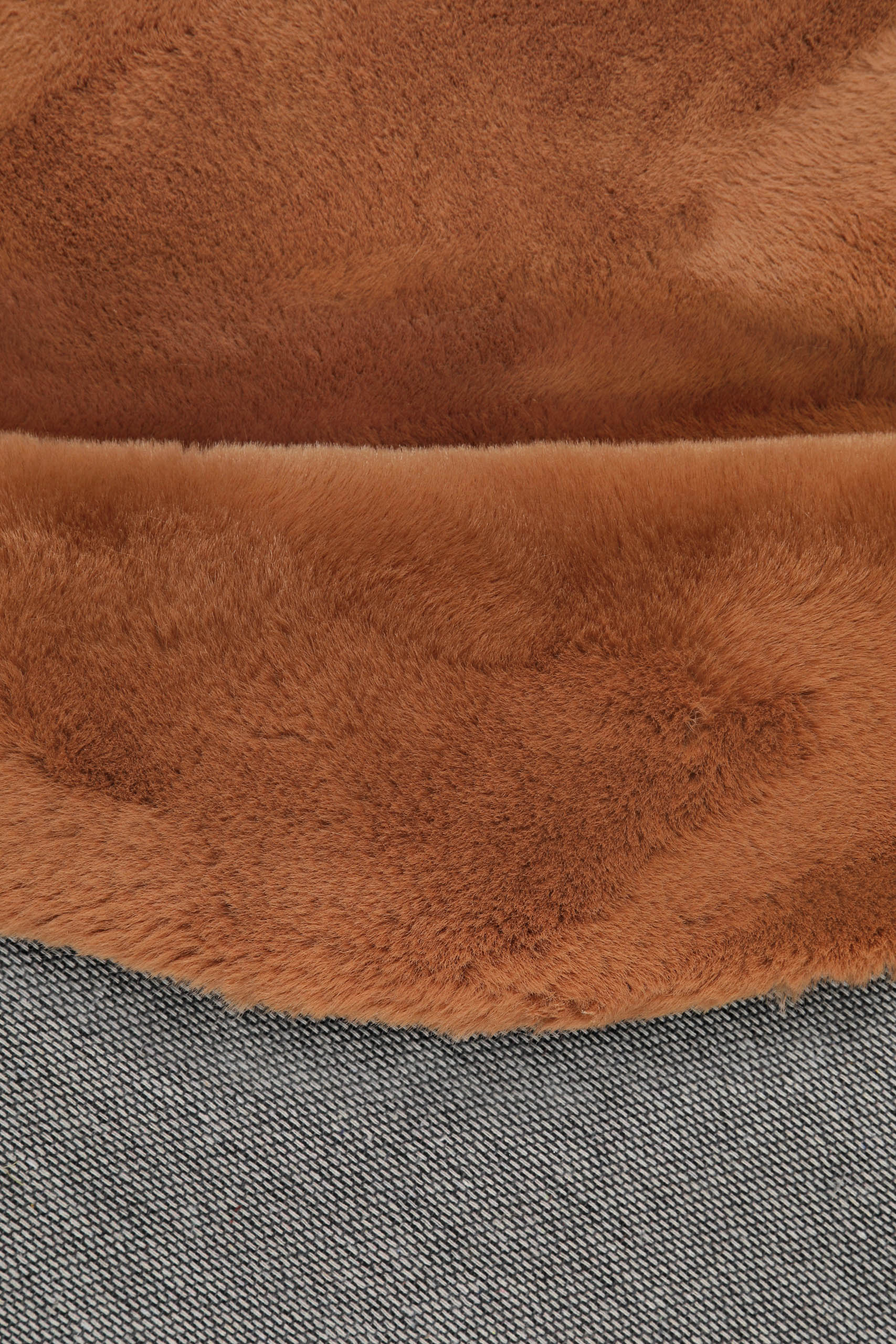 Esprit Teppich Rund Kupfer Rot und sehr flauschig Hochflor "Alice"