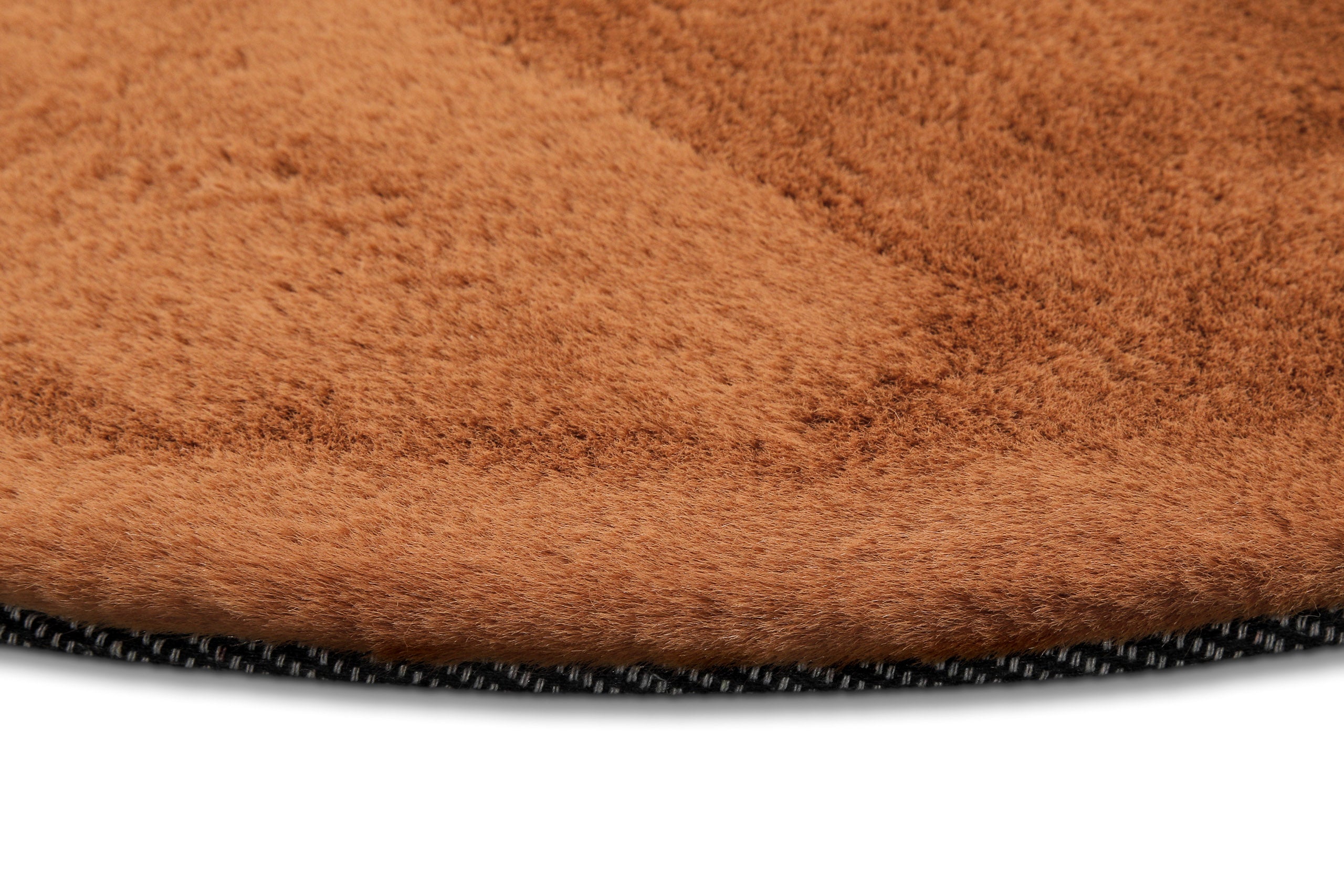 Esprit Teppich Rund Kupfer Rot und sehr flauschig Hochflor "Alice"
