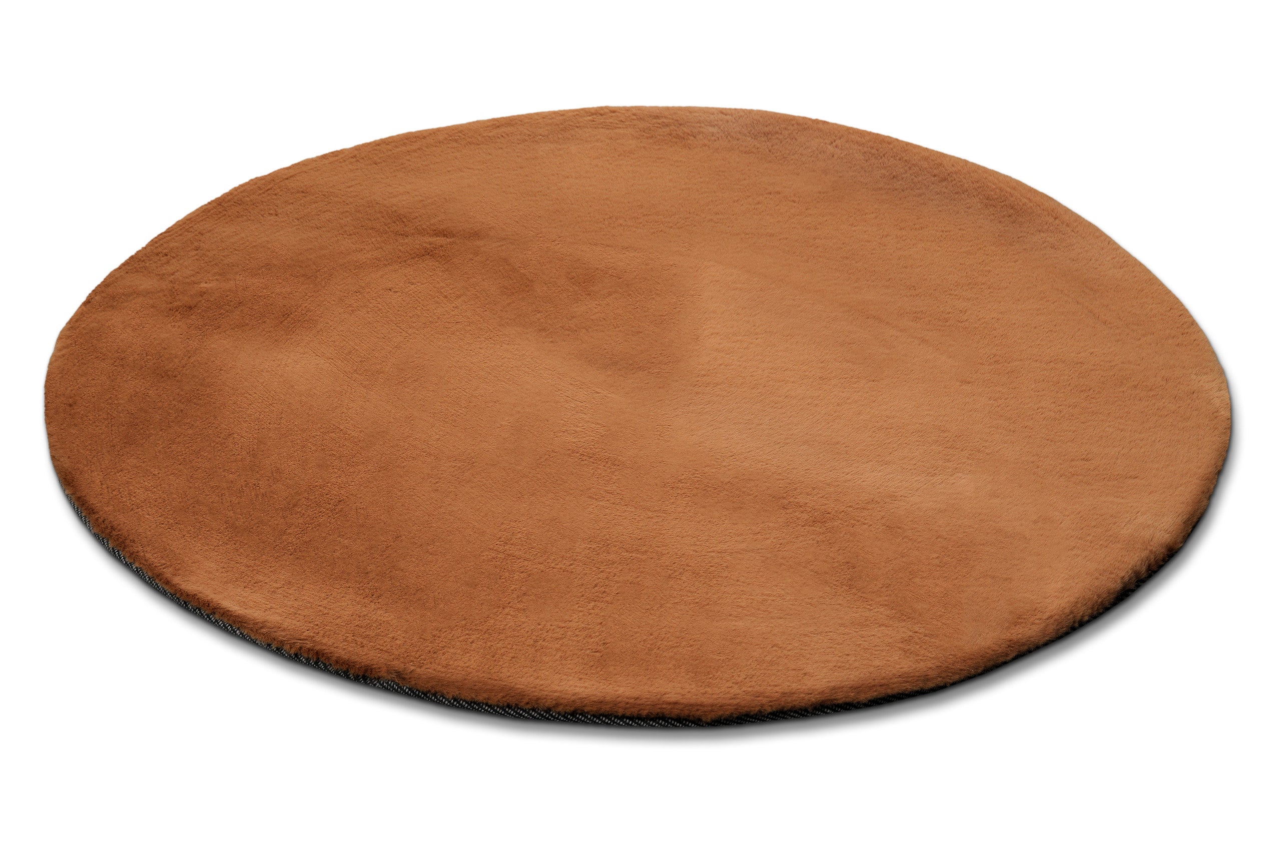 Esprit Teppich Rund Kupfer Rot und sehr flauschig Hochflor "Alice"