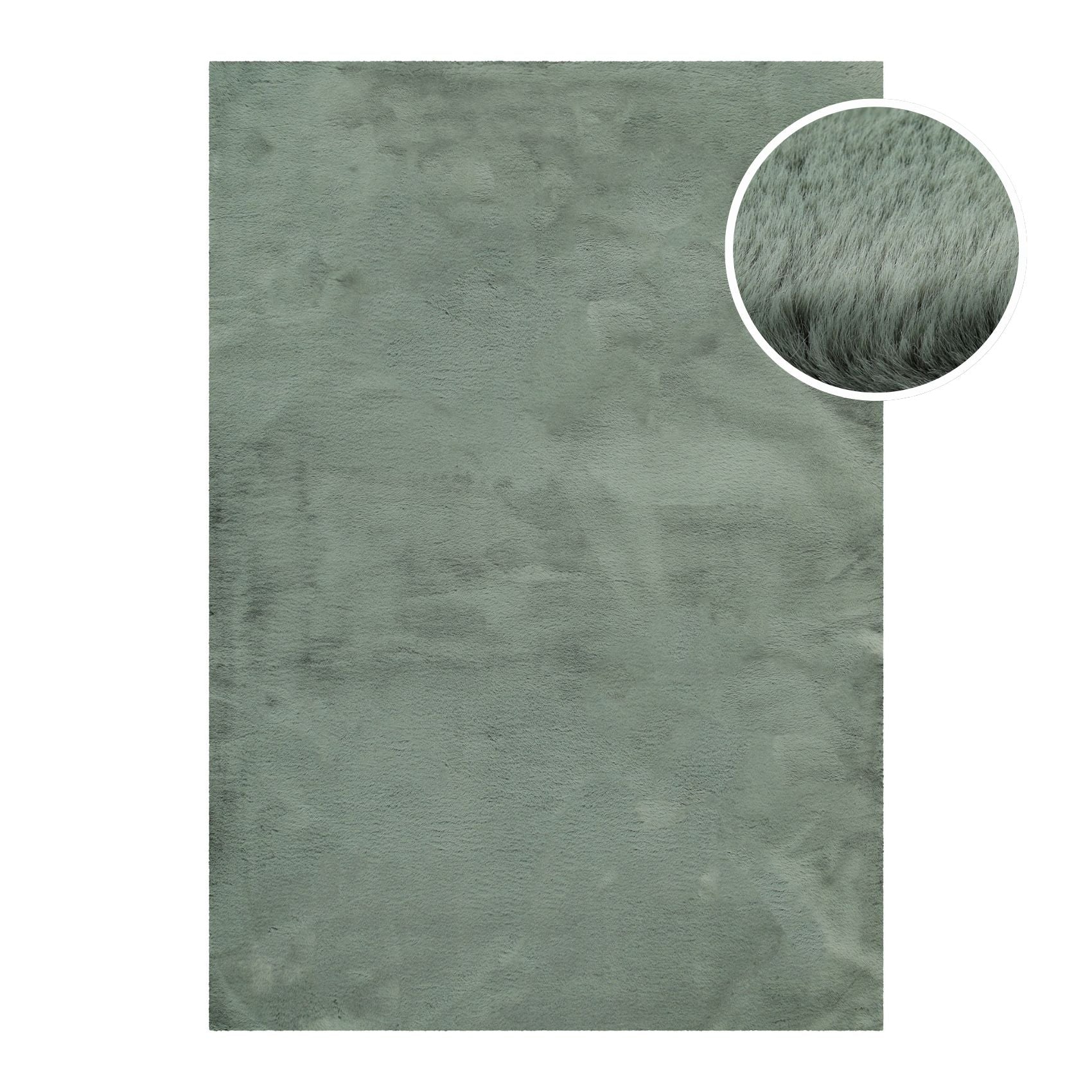 Esprit Teppich Salbei Grün und sehr flauschig Hochflor "Alice"