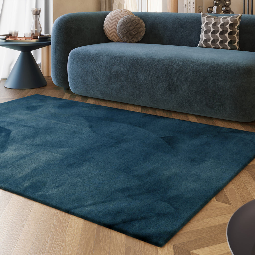 Esprit Kunstfell Teppich Petrol und sehr flauschig Hochflor "Alice"