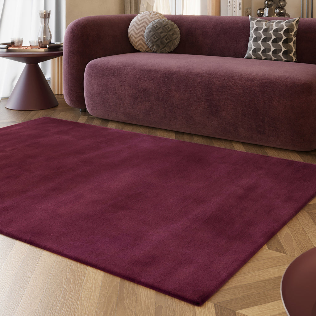 Esprit Kunstfell Teppich Violett und sehr flauschig Hochflor "Alice"