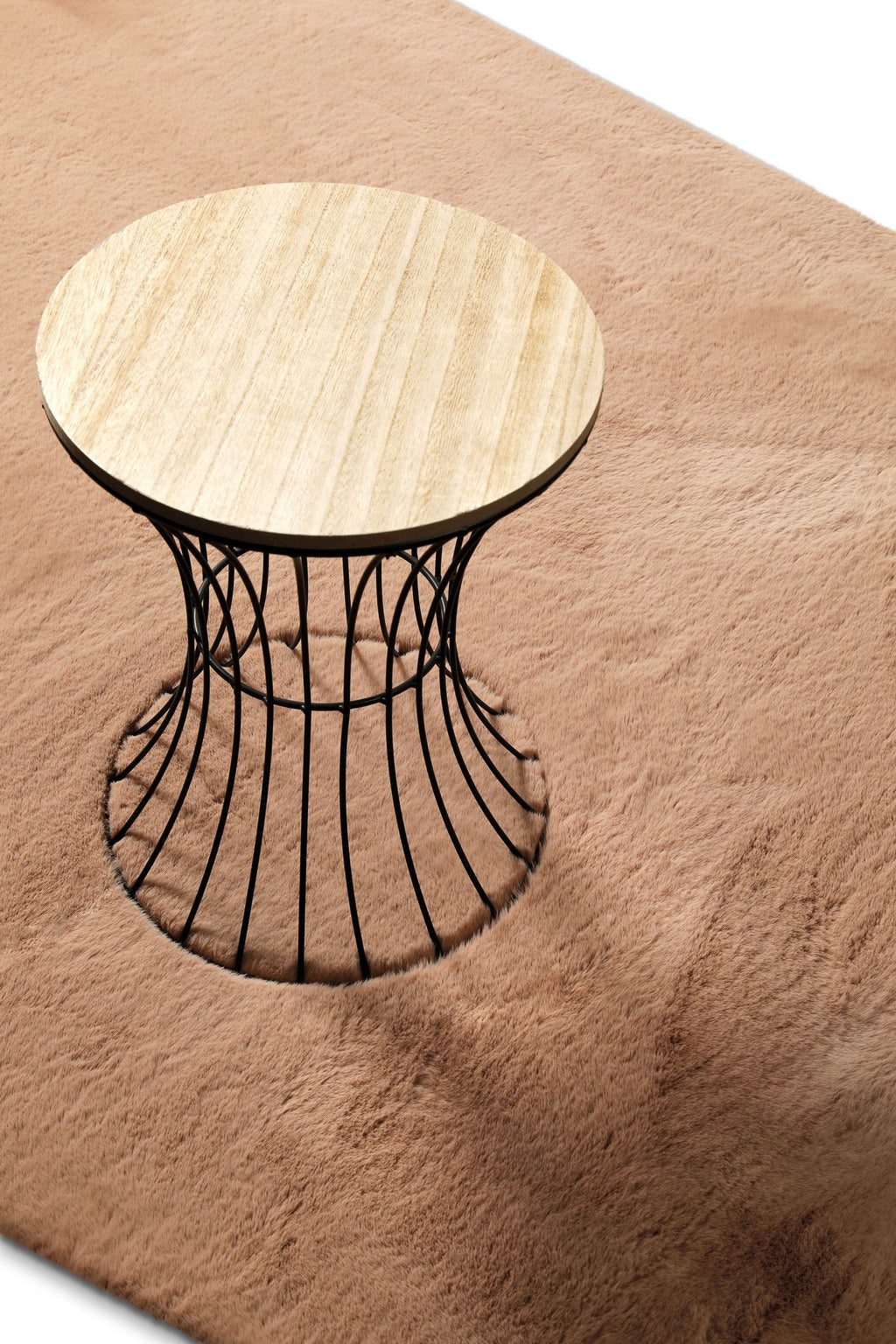Kunstfell Teppich Apricot flauschig und weich "Anna" WECONhome Basics