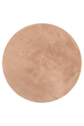 Kunstfell Teppich Rund Apricot flauschig und weich "Anna" WECONhome Basics