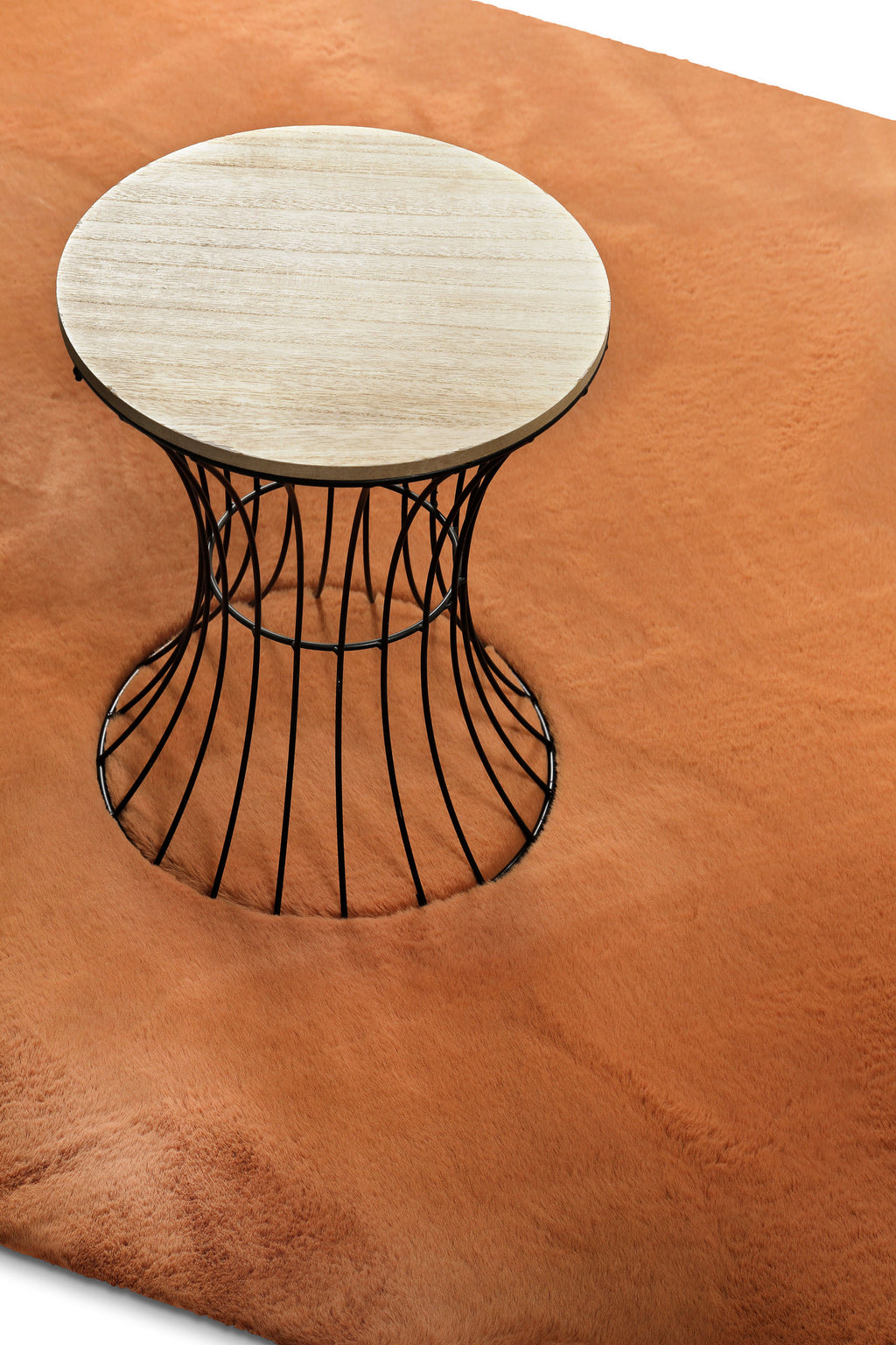 Kunstfell Teppich Terracotta flauschig und weich "Anna" WECONhome Basics