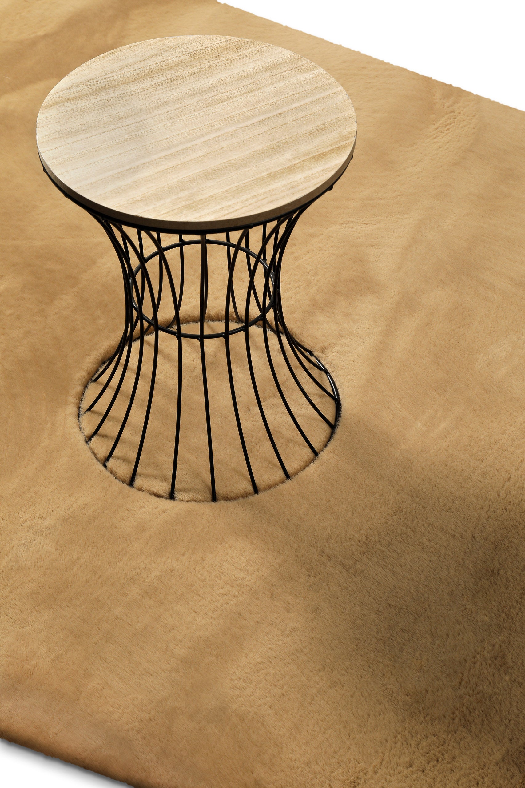 Kunstfell Teppich Sand flauschig und weich "Anna" WECONhome Basics