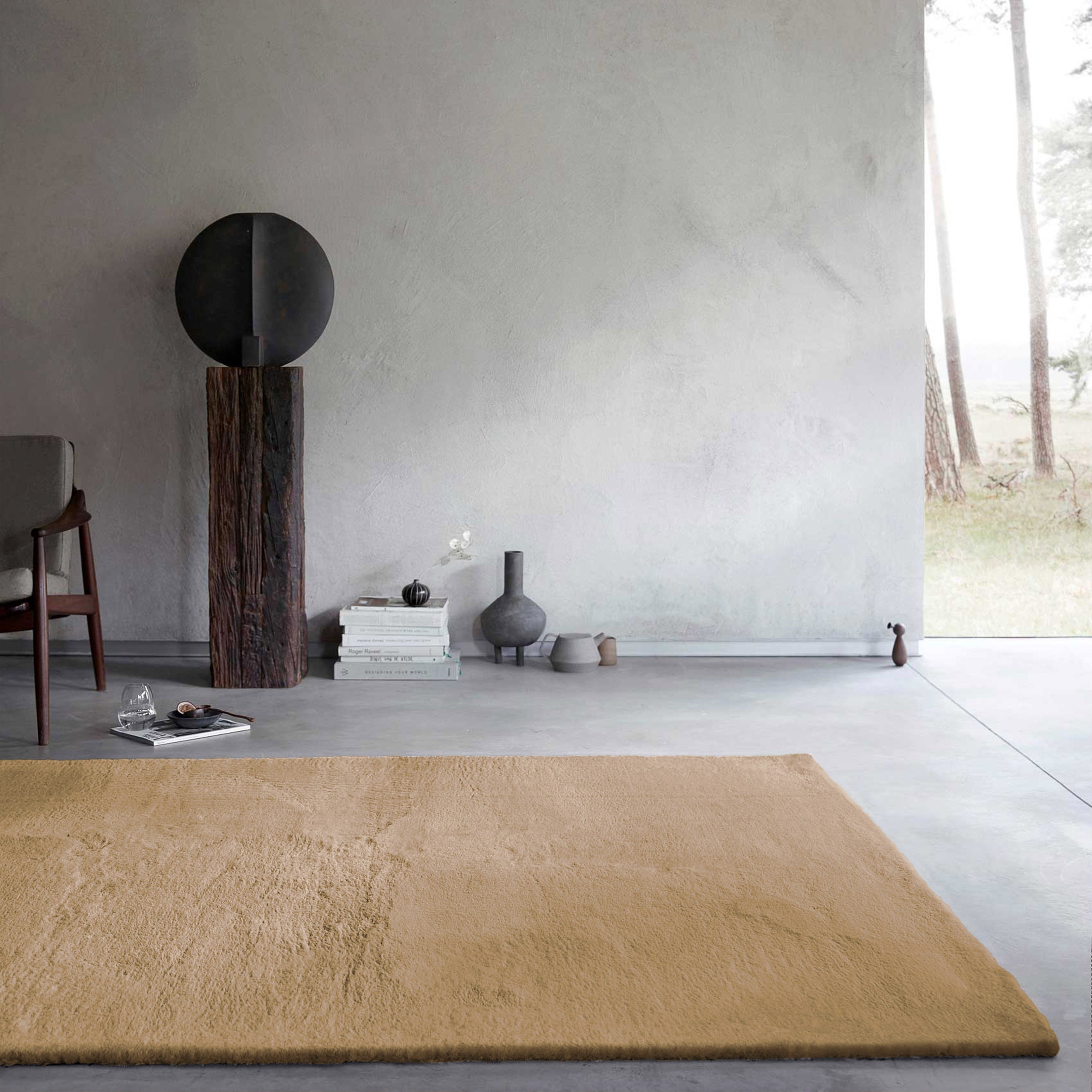 Kunstfell Teppich Sand flauschig und weich "Anna" WECONhome Basics