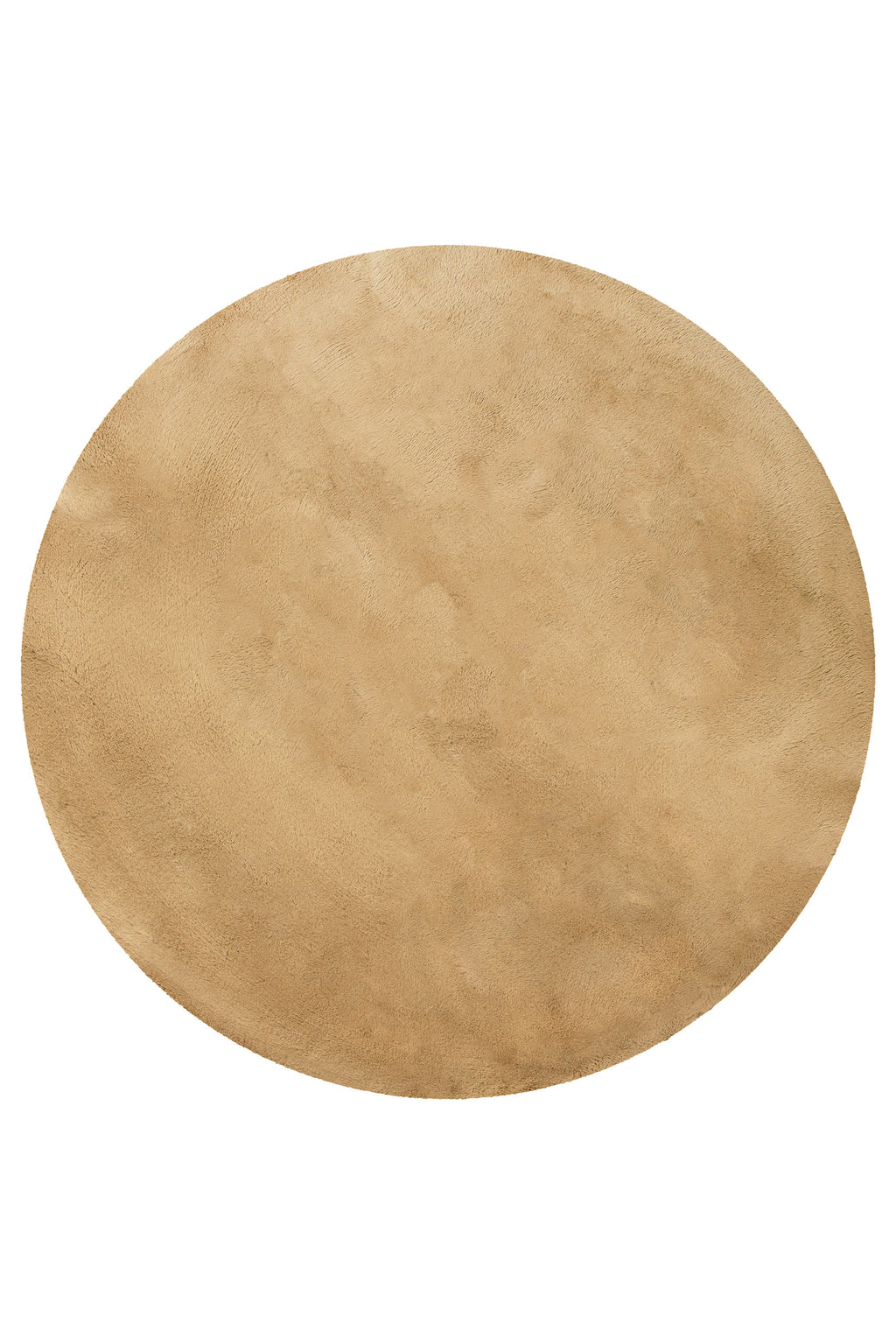 Kunstfell Teppich Rund Sand flauschig und weich "Anna" WECONhome Basics