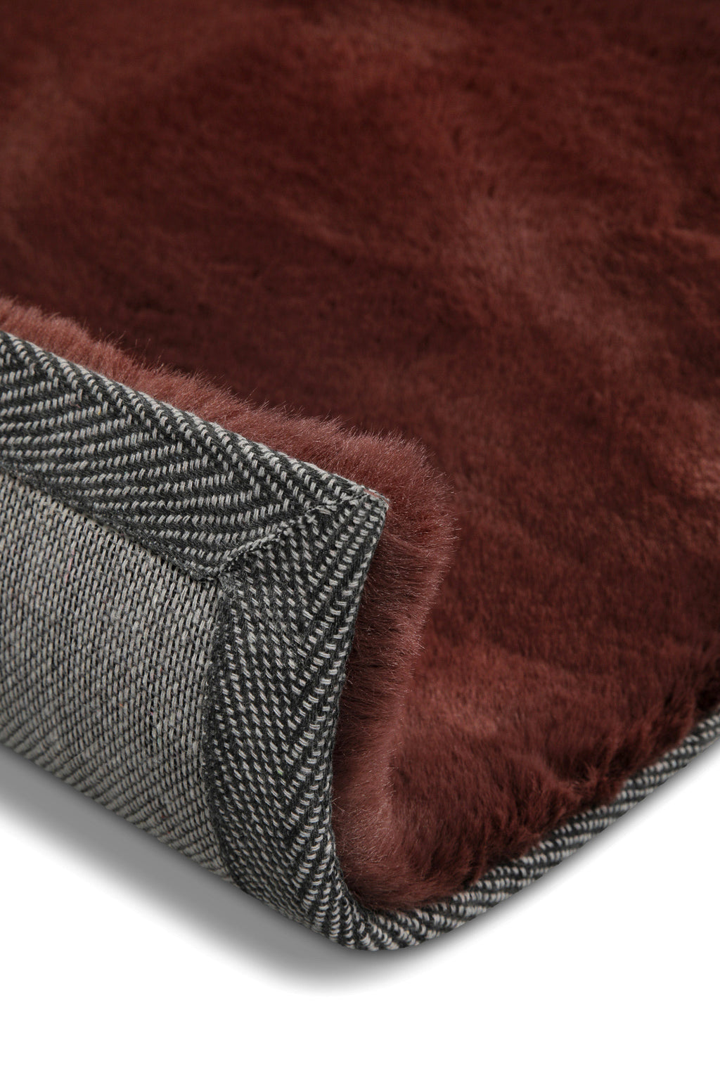 Kunstfell Teppich Bordeaux flauschig und weich "Anna" WECONhome Basics