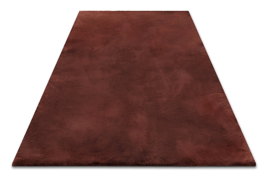 Kunstfell Teppich Bordeaux flauschig und weich "Anna" WECONhome Basics