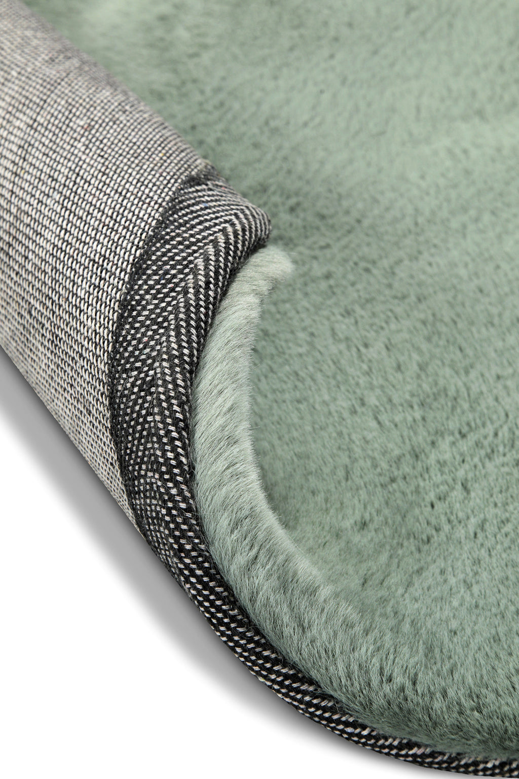 Kunstfell Teppich Rund Türkis flauschig und weich "Anna" WECONhome Basics