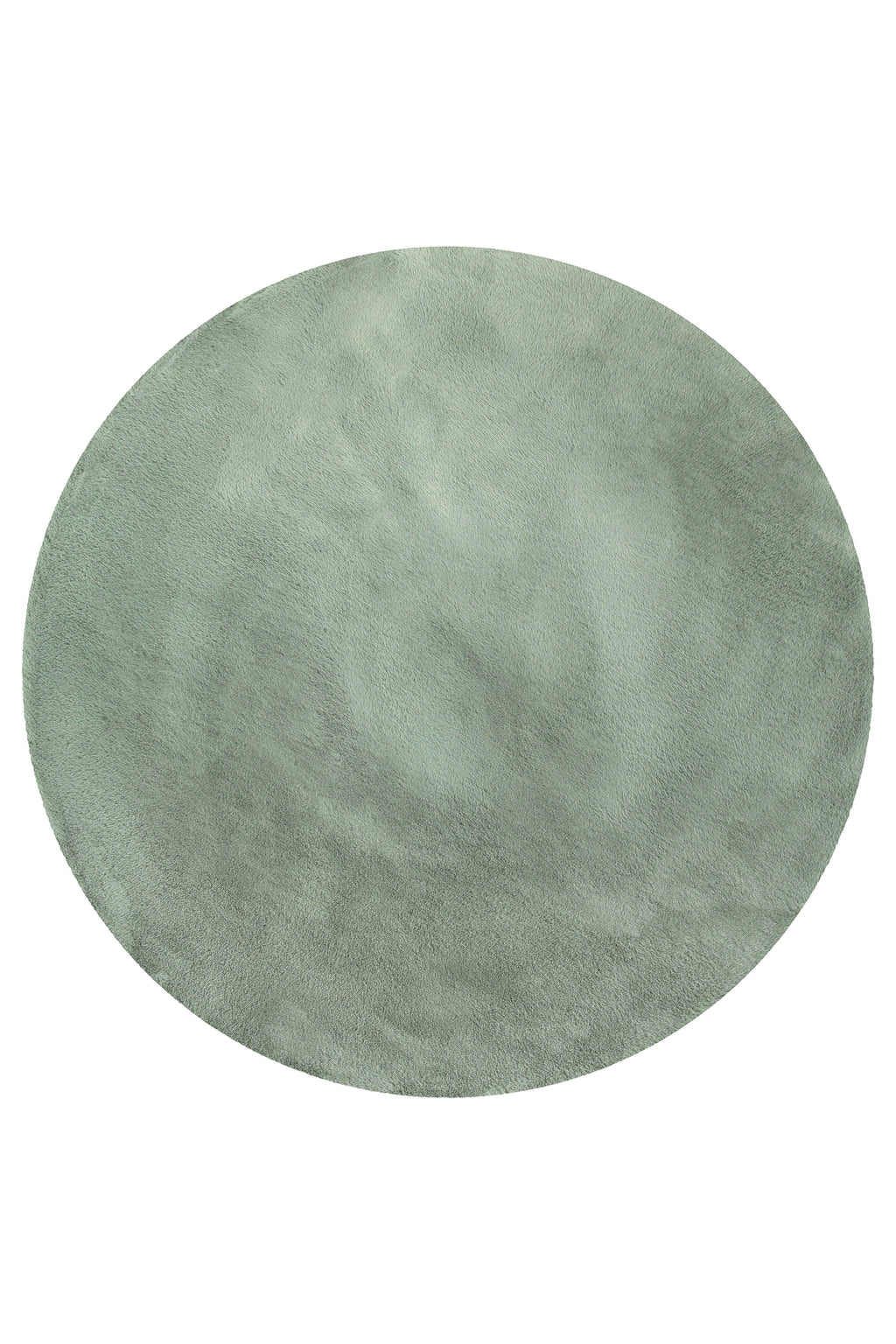 Kunstfell Teppich Rund Türkis flauschig und weich "Anna" WECONhome Basics