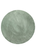 Kunstfell Teppich Rund Türkis flauschig und weich "Anna" WECONhome Basics