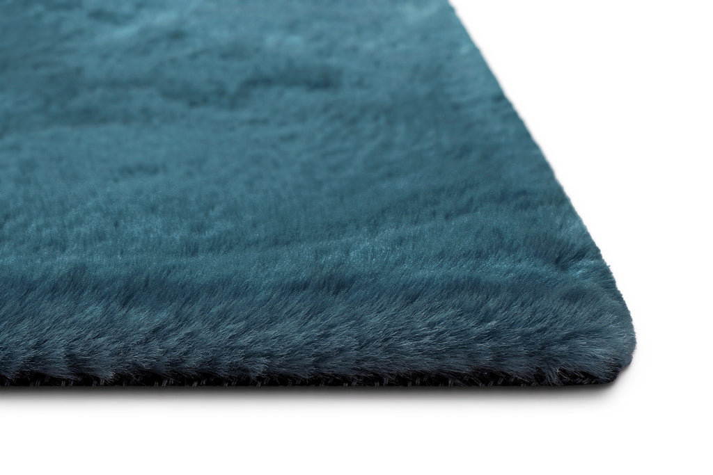 Kunstfell Teppich Petrol flauschig und weich "Anna" WECONhome Basics