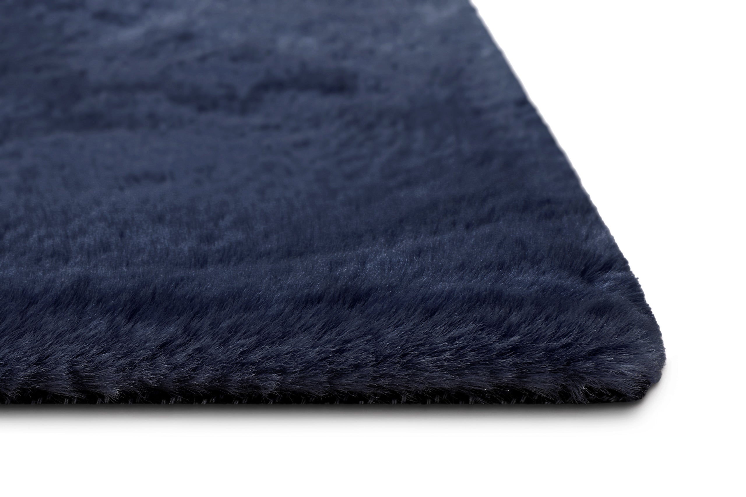 Kunstfell Teppich Dunkelblau flauschig und weich "Anna" WECONhome Basics