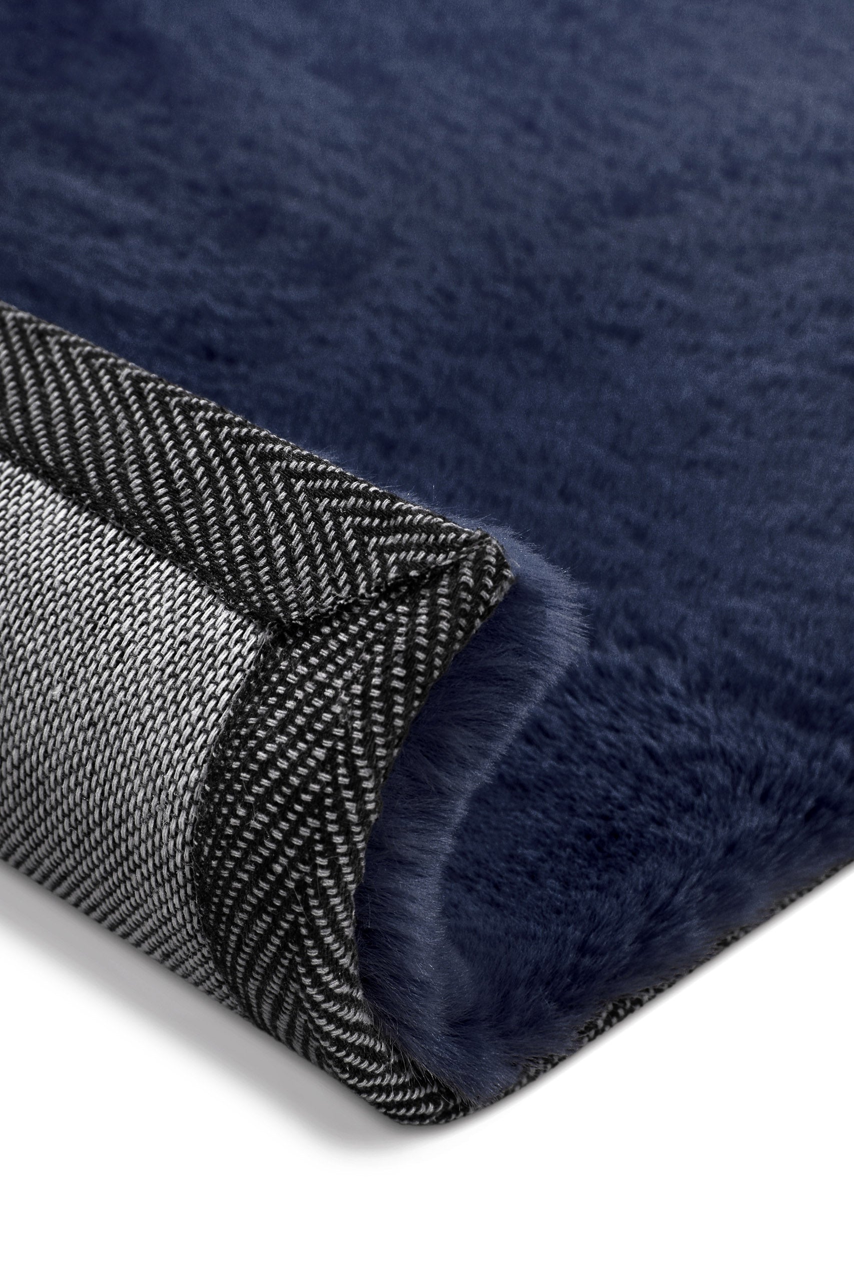Kunstfell Teppich Dunkelblau flauschig und weich "Anna" WECONhome Basics