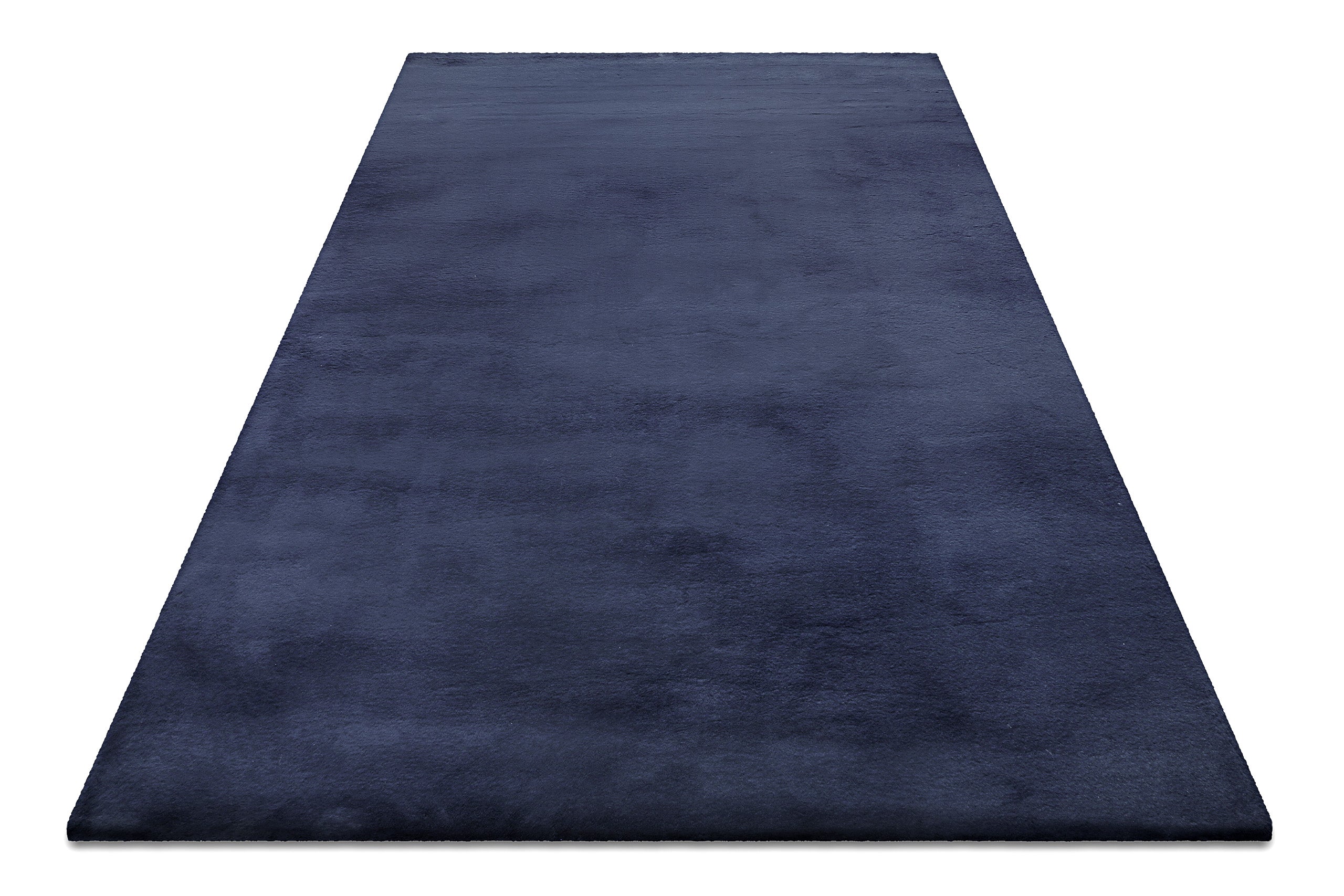 Kunstfell Teppich Dunkelblau flauschig und weich "Anna" WECONhome Basics