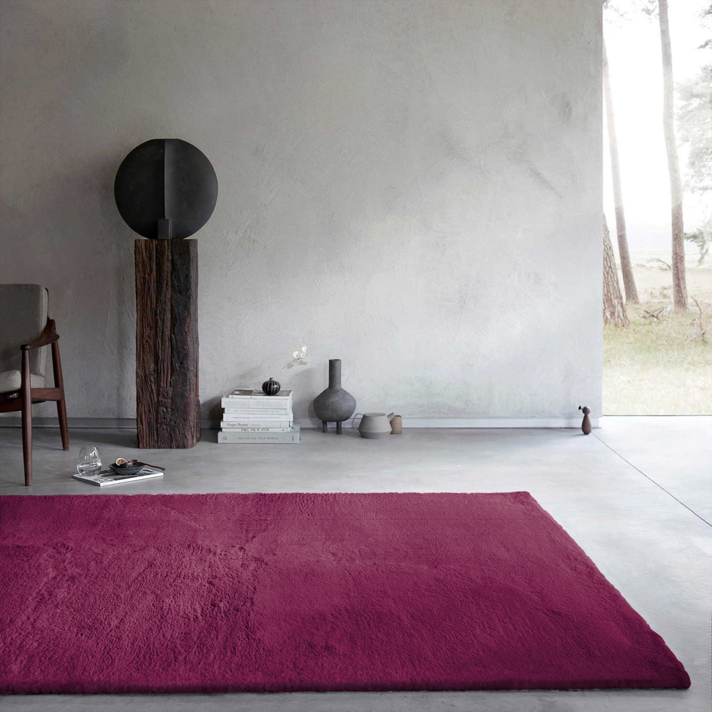Kunstfell Teppich Violett flauschig und weich "Anna" WECONhome Basics