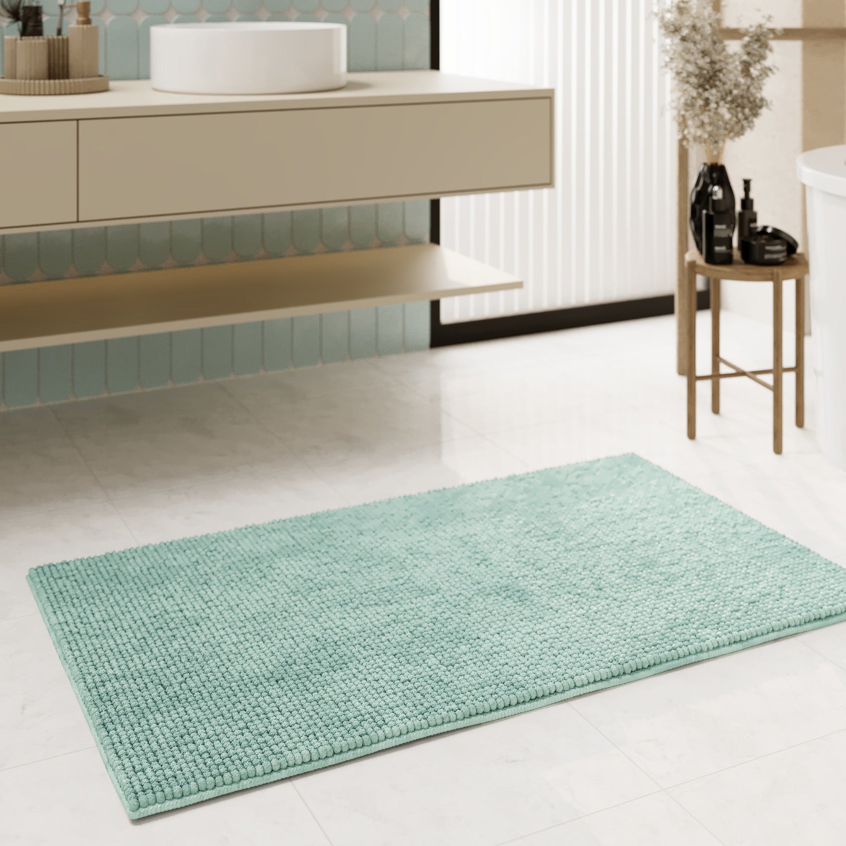 Badteppich Grün "Balu" WECONhome Basics