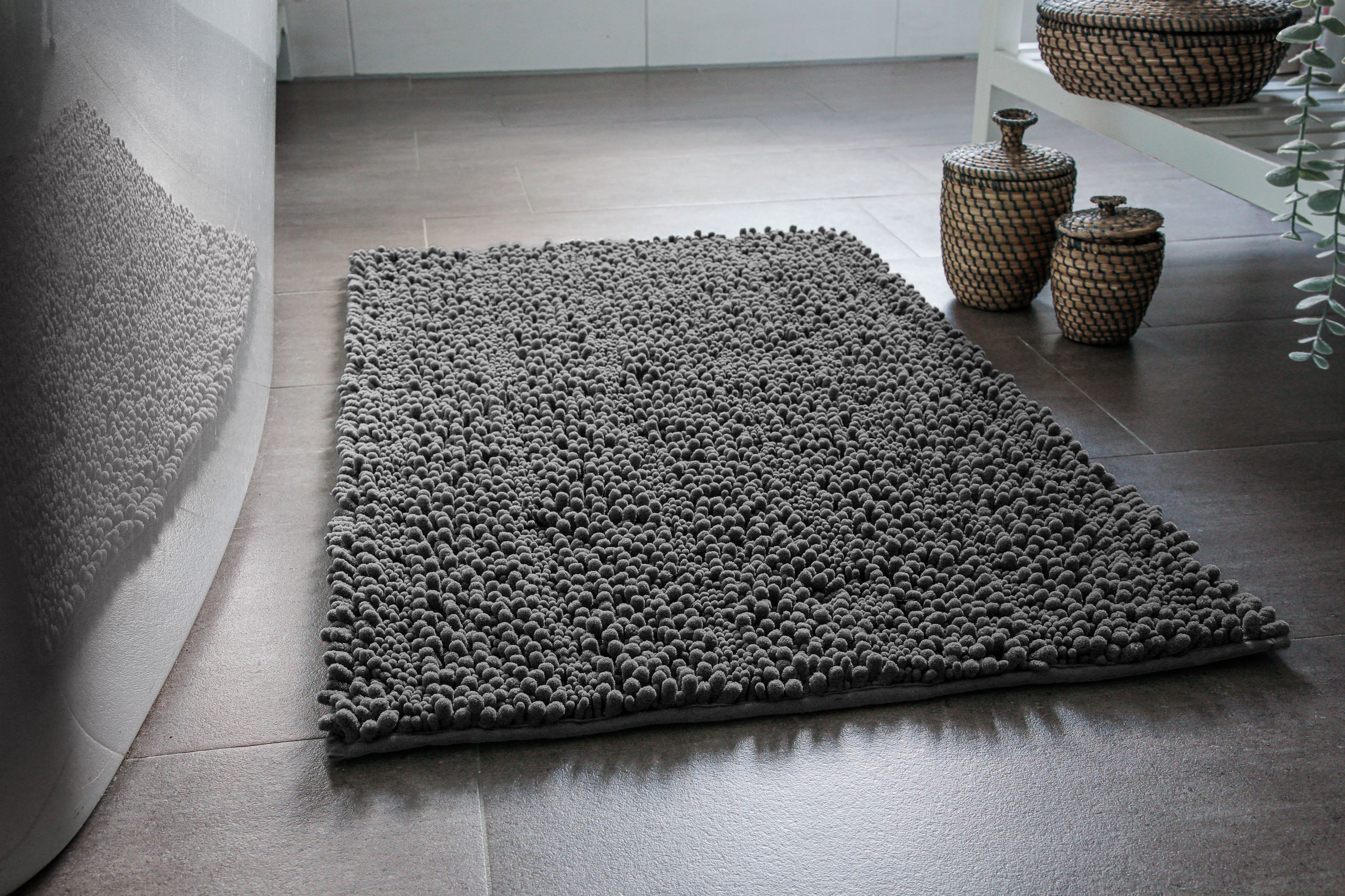 Badteppich Benno Grau