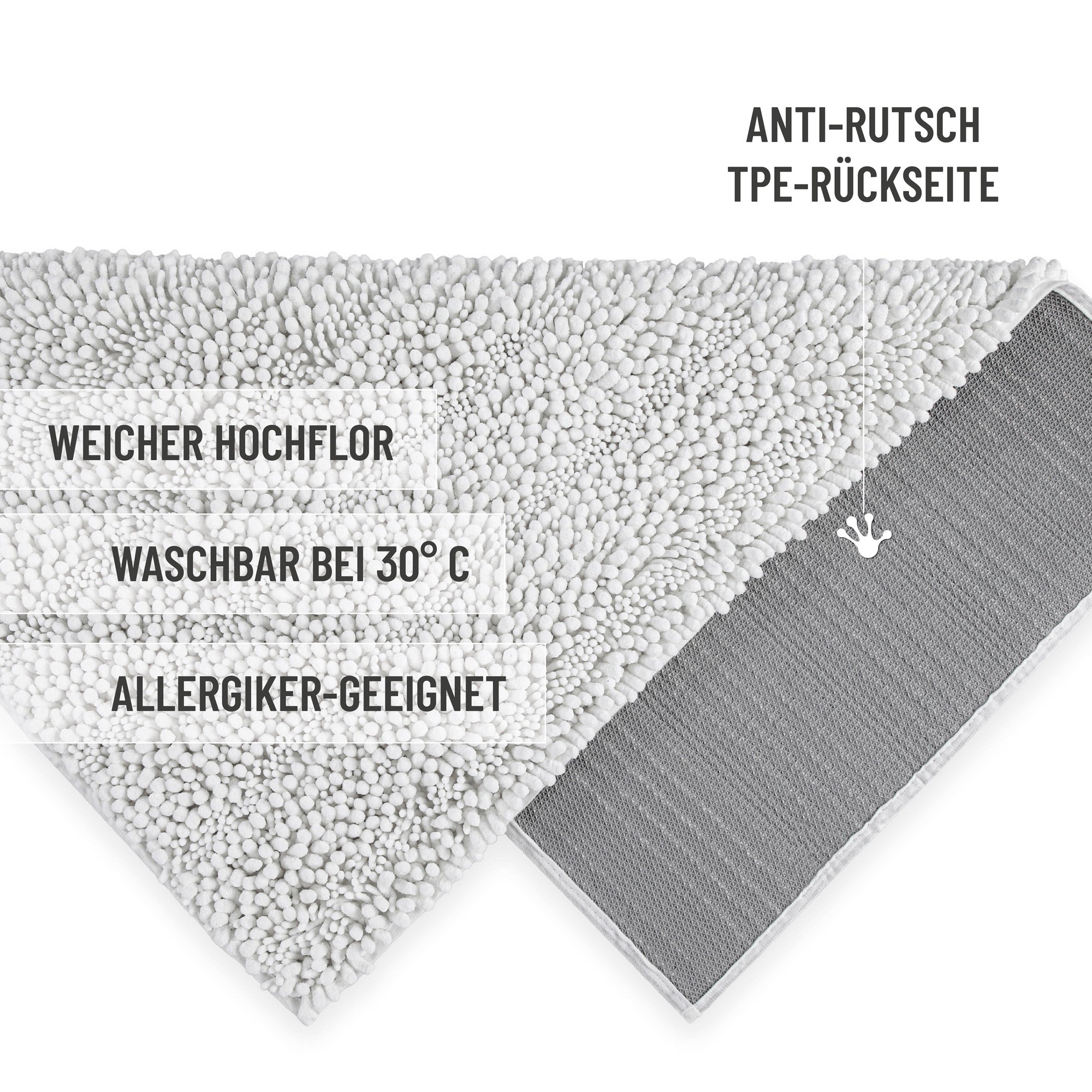 Badteppich Benno Weiß
