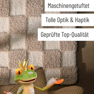 {"class" => "product-thumbnails__image", "alt" => "Badteppich von BathKing by WECONhome Bobbi Beige Detail der Teppichkante mit Hinweisen zu maschinengetufteter Verarbeitung"}