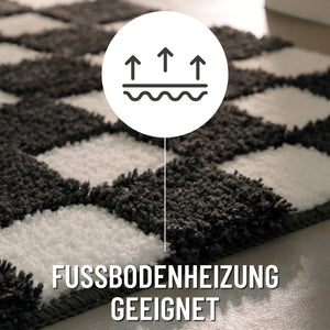 {"class" => "product-thumbnails__image", "alt" => "Badteppich von BathKing by WECONhome Bobbi Anthrazit Grau Nahaufnahme der Teppichkante, Symbol zeigt Eignung für Fußbodenheizung"}