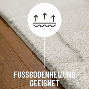 {"class" => "product-thumbnails__image", "alt" => "Badteppich von BathKing by WECONhome Davie Weiß Detail auf Holzfußboden mit Symbol für Fußbodenheizung, Nahaufnahme von Flor und Teppichkante"}