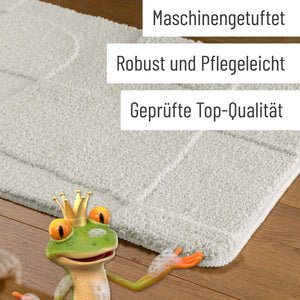 {"class" => "product-thumbnails__image", "alt" => "Badteppich von BathKing by WECONhome Davie Weiß Detail der Teppichkante auf Holzfußboden, eingeblendete Hinweise zu Verarbeitung und Pflege"}