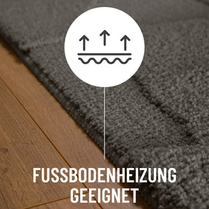 {"class" => "product-thumbnails__image", "alt" => "Badteppich von BathKing by WECONhome Davie Basalt Grau Detail auf Holzfußboden mit Symbol für Fußbodenheizung, Nahaufnahme von Flor und Teppichkante"}