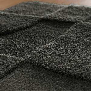 {"class" => "product-thumbnails__image", "alt" => "Badteppich von BathKing by WECONhome Davie Anthrazit Grau Nahaufnahme der Florstruktur, Linienrelief im dichten Teppichflor sichtbar"}