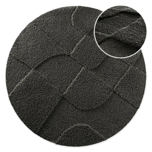 {"class" => "product-thumbnails__image", "alt" => "Badteppich von BathKing by WECONhome Davie Anthrazit Grau rund, Draufsicht mit Detailkreis der Florstruktur und eingeprägtem Linienmuster auf hellem Hintergrund"}