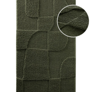 {"class" => "product-thumbnails__image", "alt" => "Badteppich von BathKing by WECONhome Davie Dunkelgrün, Draufsicht mit Detailkreis der Florstruktur und eingeprägtem Muster auf weißem Hintergrund"}
