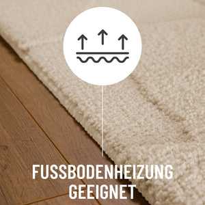 {"class" => "product-thumbnails__image", "alt" => "Badteppich von BathKing by WECONhome Davie Creme Weiß Detail auf Holzfußboden mit Symbol für Fußbodenheizung, Nahaufnahme von Flor und Teppichkante"}