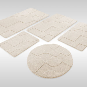 {"class" => "product-thumbnails__image", "alt" => "Badteppich von BathKing by WECONhome Davie Creme Weiß Set aus rechteckigen und runden Badmatten, mehrere Größen auf hellem Hintergrund angeordnet"}