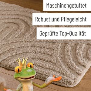 {"class" => "product-thumbnails__image", "alt" => "Badteppich von BathKing by WECONhome Fiete Sand Beige Detail der Teppichkante auf Holzfußboden, eingeblendete Hinweise zu Verarbeitung und Pflege"}