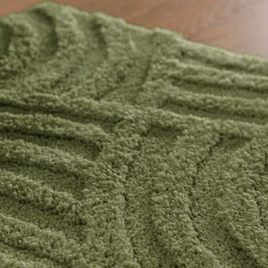 {"class" => "product-thumbnails__image", "alt" => "Badteppich von BathKing by WECONhome Fiete Reseda Grün Nahaufnahme der Florstruktur, Linienrelief im dichten Teppichflor sichtbar"}