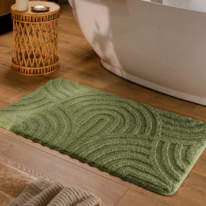 {"class" => "product-thumbnails__image", "alt" => "Badteppich von BathKing by WECONhome Fiete Reseda Grün rechteckig im Badezimmer vor Badewanne auf Holzboden liegend, Strukturmuster im Flor sichtbar"}