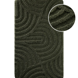 {"class" => "product-thumbnails__image", "alt" => "Badteppich von BathKing by WECONhome Fiete Dunkelgrün, Draufsicht mit Detailkreis der Florstruktur und eingeprägtem Linienmuster auf weißem Hintergrund"}